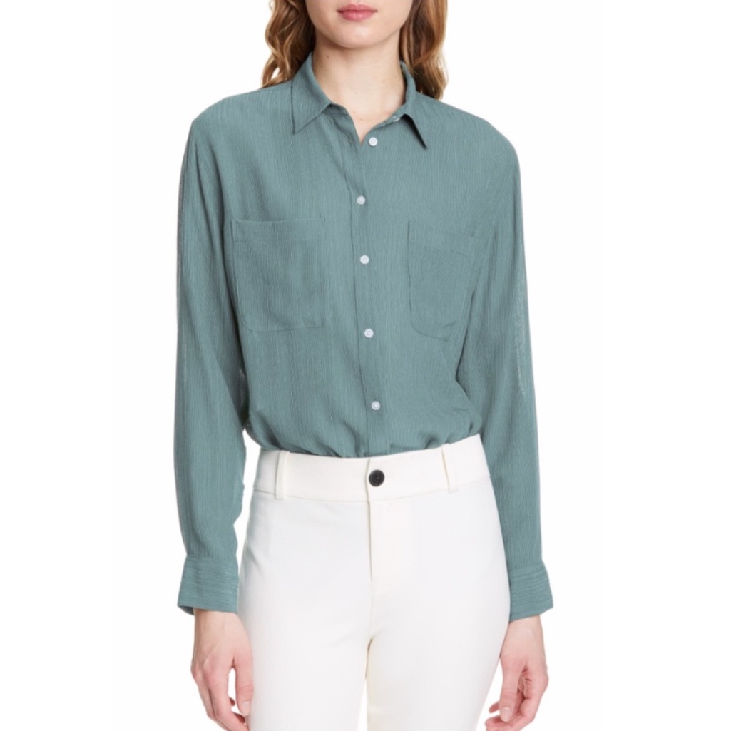 Club Monaco Teal Button Down Shirt